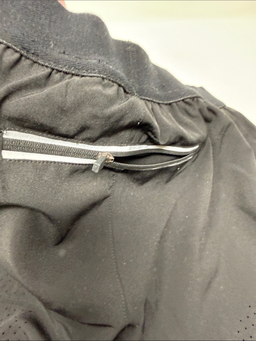 Cara Loren Black Women's Athletic Shorts with pockets and back zipper pocket - Picture 4 of 7